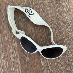 - Retro baby Banz sunglasses.